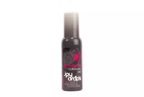 JoyDrops Strawberry Lubricant Gel - 100ml