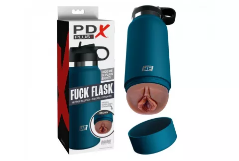 Fuck Flask Private Pleaser Discreet Stroker Brown